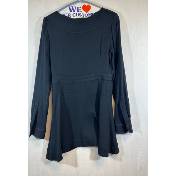 ALC dress long sleeve sz 8 Navy 100% Viscose USA 2012 Womens D5 - Picture 4 of 7